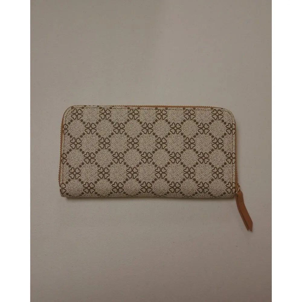 Amy Miller Backpack Wallet Set Cream Tan Floral Monogram Y2K 2 Piece Purse